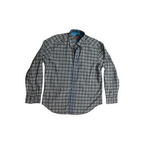 Robert Graham men's black blue Plaid‎ size 2XL button down shirt